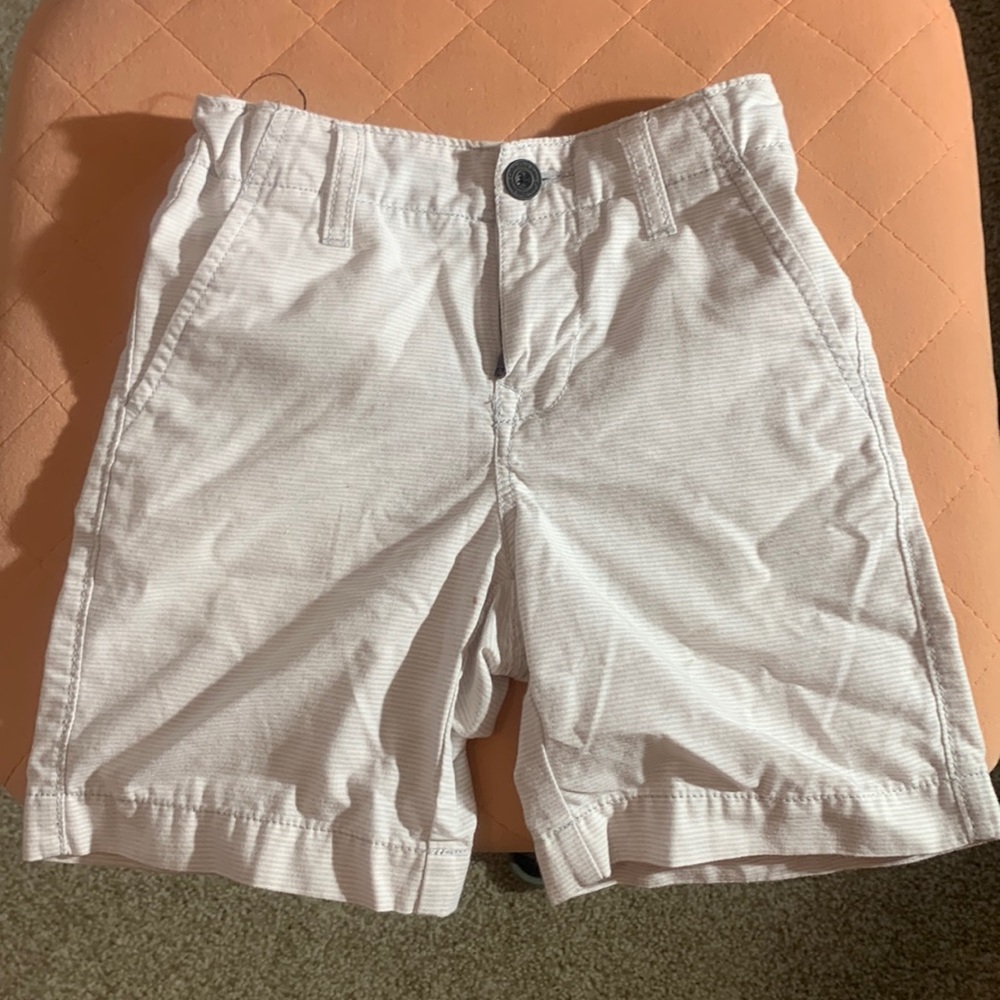 Boys White With Blue Stitching Calvin Klein Shorts